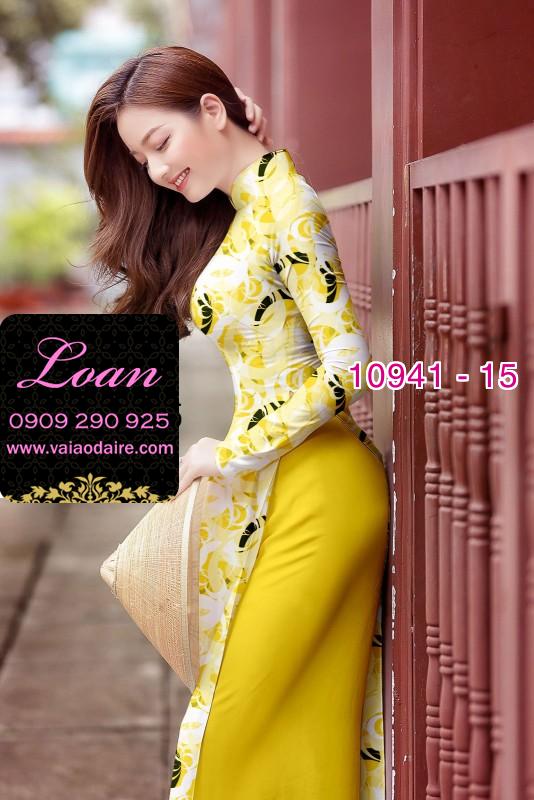 Vải áo dài hoa nguyên áo