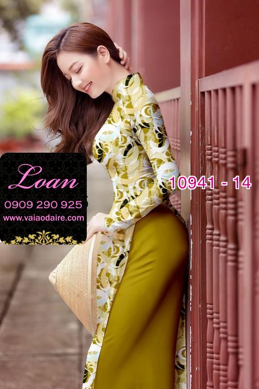Vải áo dài hoa nguyên áo
