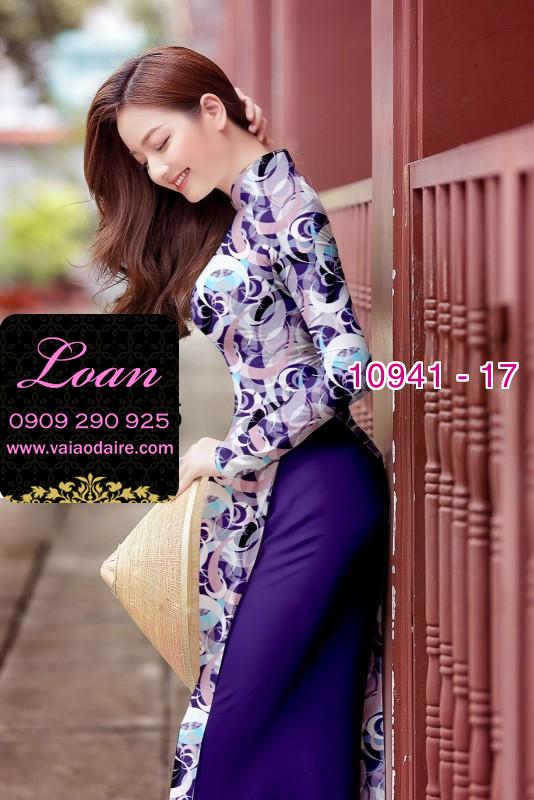 Vải áo dài hoa nguyên áo
