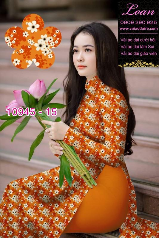 Vải áo dài hoa nhí
