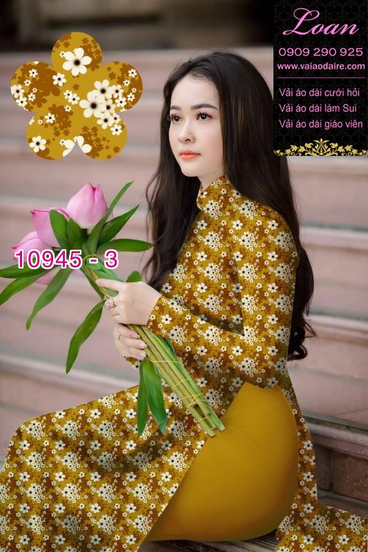 Vải áo dài hoa nhí