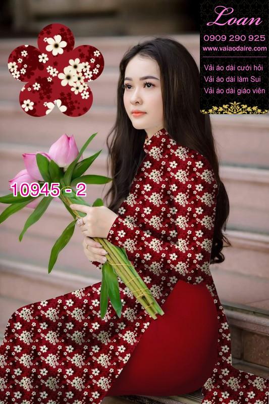 Vải áo dài hoa nhí