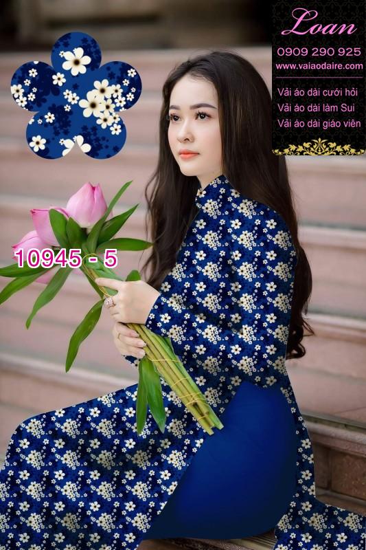 Vải áo dài hoa nhí