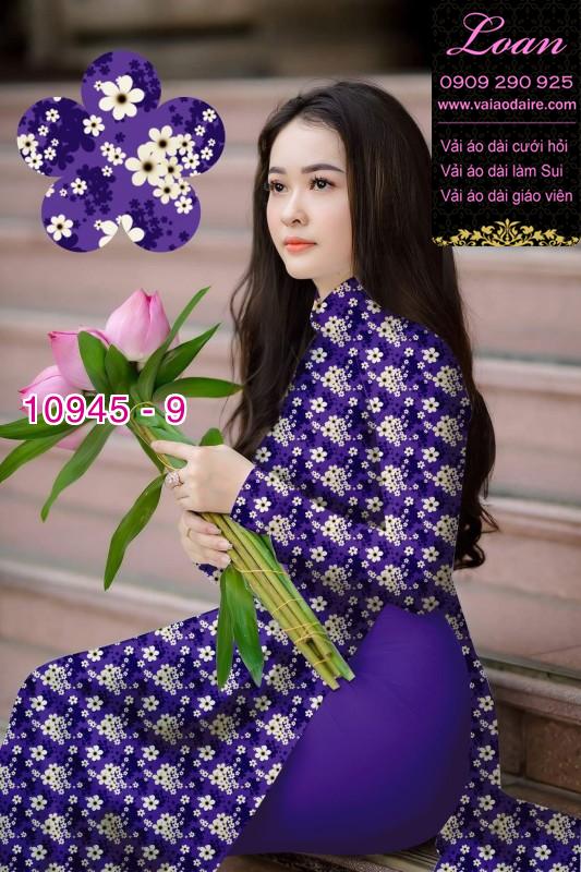 Vải áo dài hoa nhí