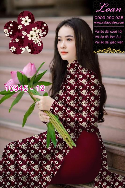 Vải áo dài hoa nhí