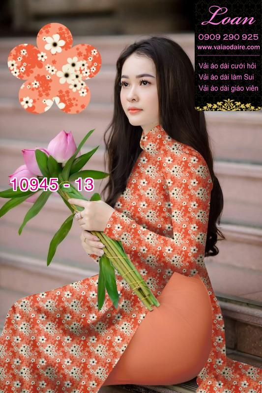 Vải áo dài hoa nhí