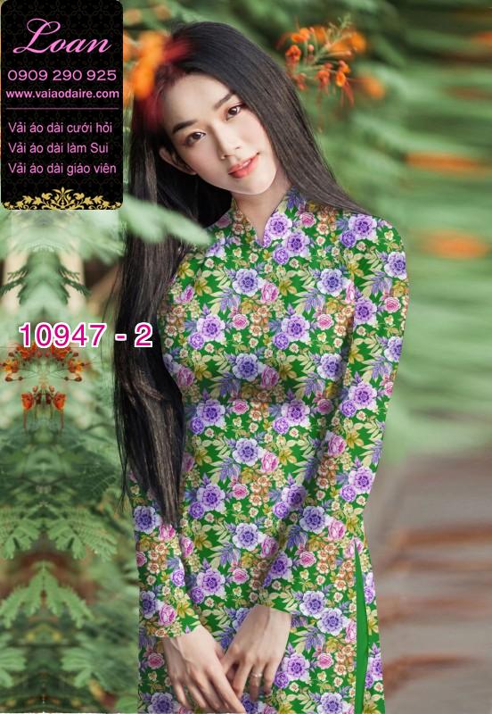Vải áo dài hoa văn nguyên áo