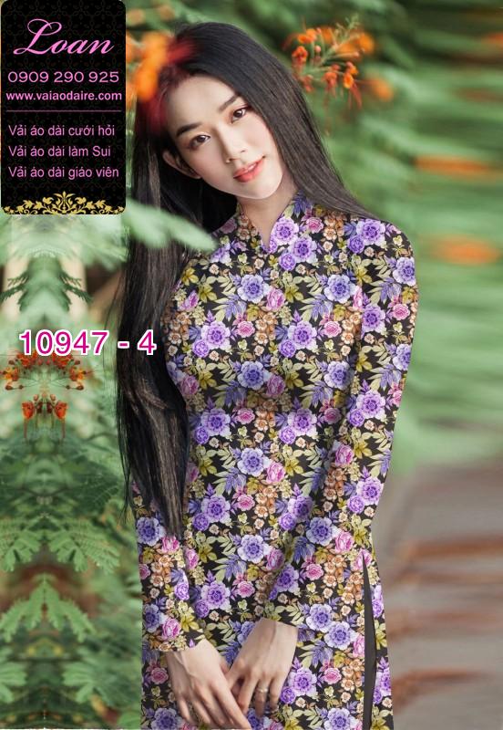 Vải áo dài hoa văn nguyên áo