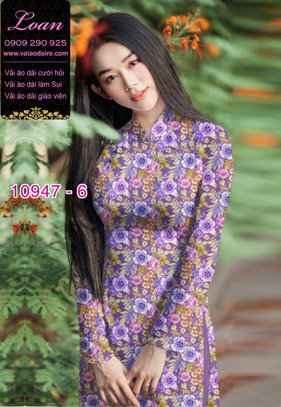 Vải áo dài hoa văn nguyên áo