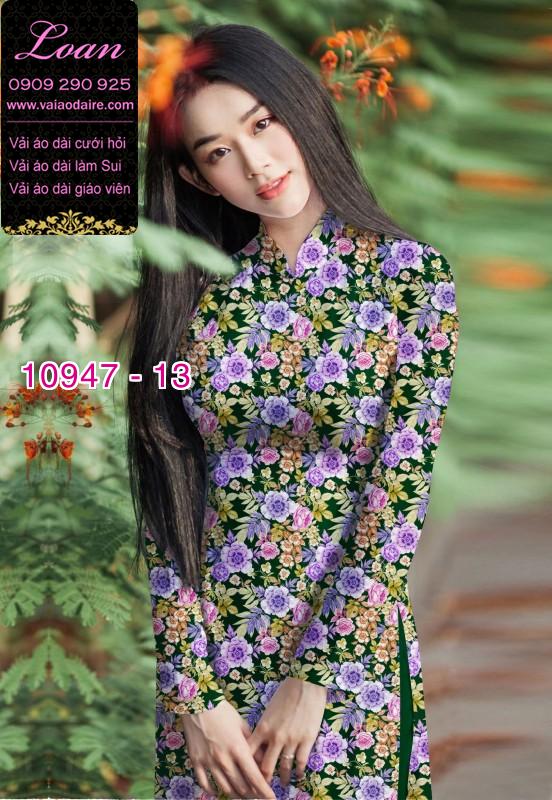 Vải áo dài hoa văn nguyên áo