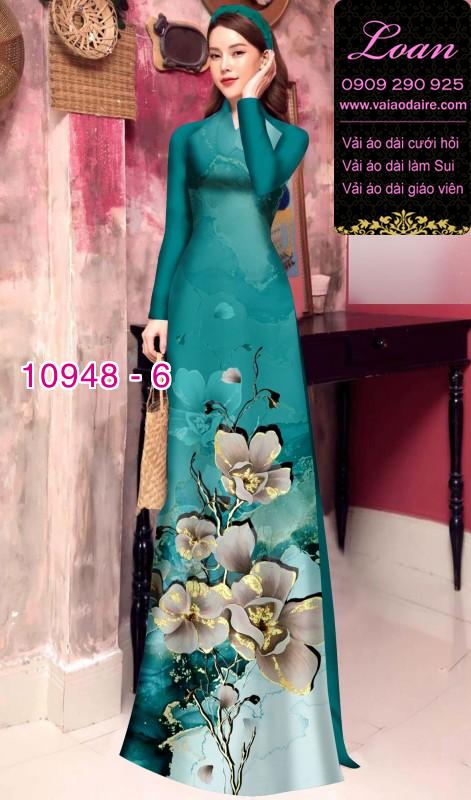 Vải áo dài hoa 3D