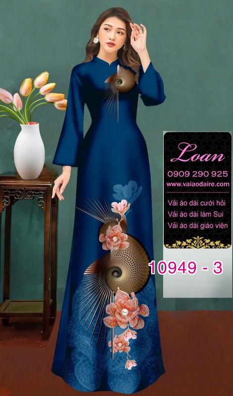 Vải áo dài hoa 3D Vải áo dài hoa 3D