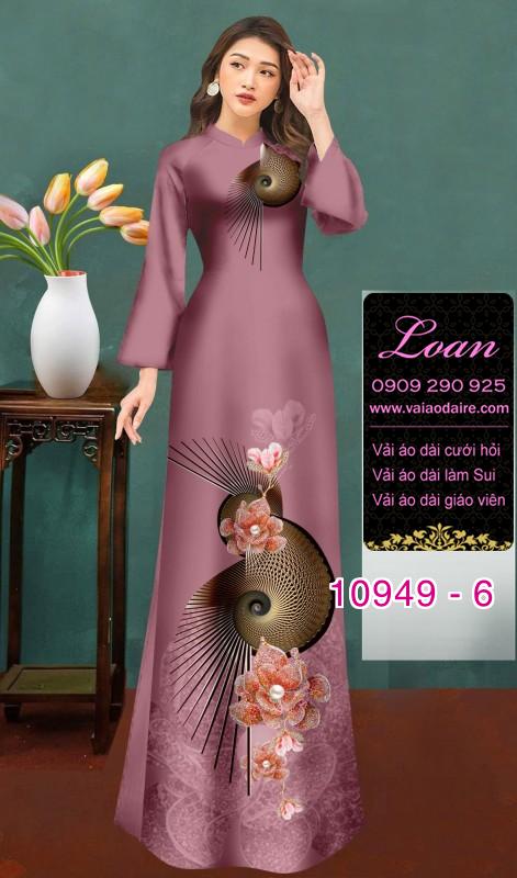 Vải áo dài hoa 3D Vải áo dài hoa 3D