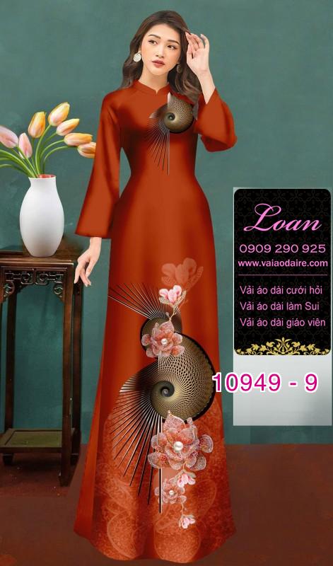 Vải áo dài hoa 3D Vải áo dài hoa 3D