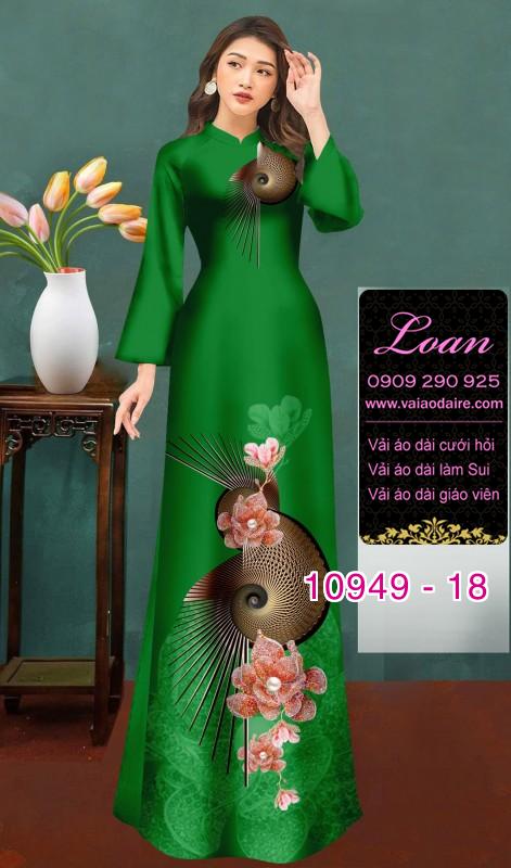 Vải áo dài hoa 3D Vải áo dài hoa 3D