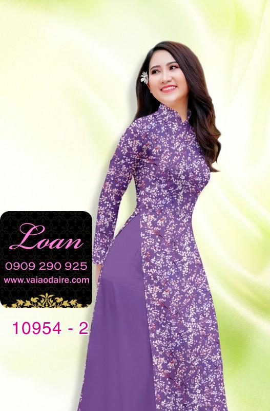 Vải áo dài hoa nhí Vải áo dài hoa nhí