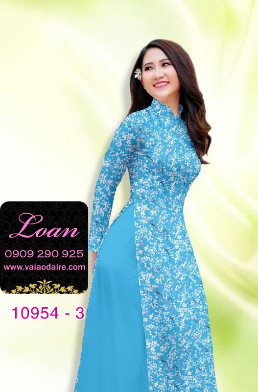 Vải áo dài hoa nhí Vải áo dài hoa nhí