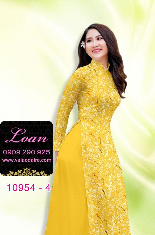 Vải áo dài hoa nhí Vải áo dài hoa nhí