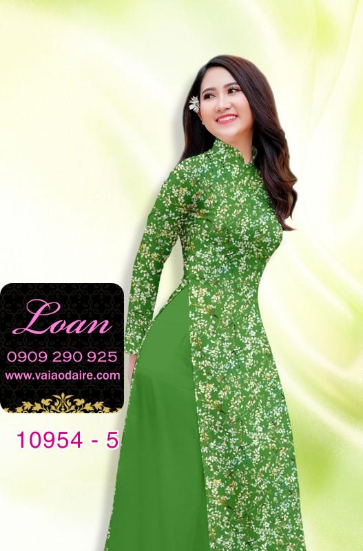Vải áo dài hoa nhí Vải áo dài hoa nhí