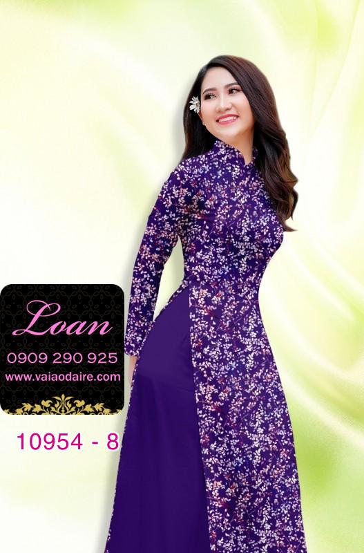 Vải áo dài hoa nhí Vải áo dài hoa nhí