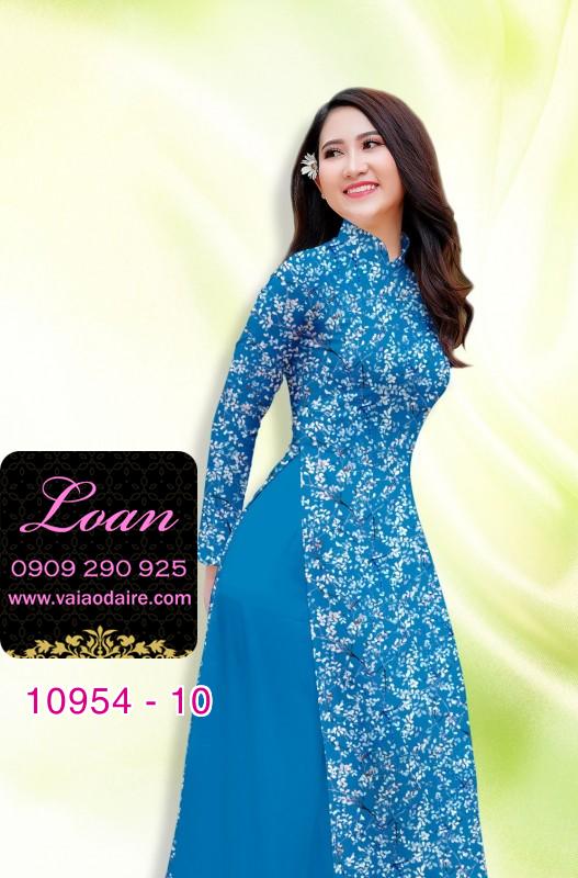 Vải áo dài hoa nhí Vải áo dài hoa nhí