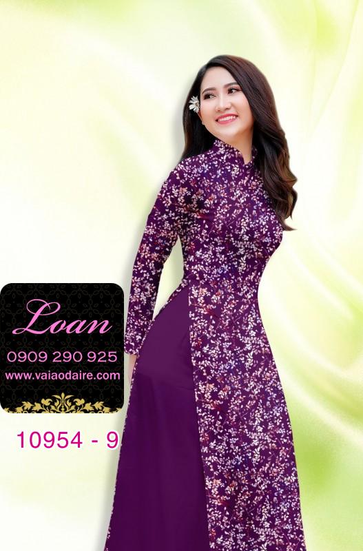 Vải áo dài hoa nhí Vải áo dài hoa nhí