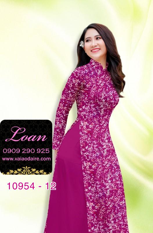 Vải áo dài hoa nhí Vải áo dài hoa nhí