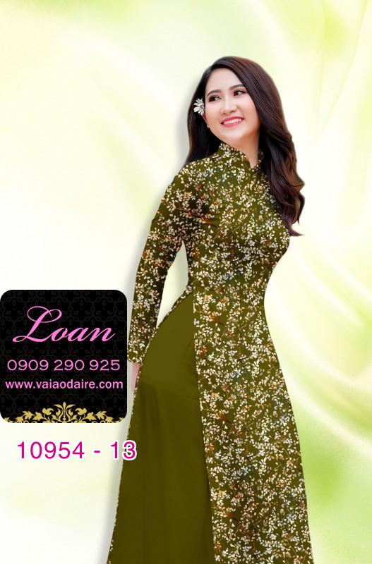 Vải áo dài hoa nhí Vải áo dài hoa nhí