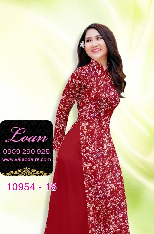 Vải áo dài hoa nhí Vải áo dài hoa nhí