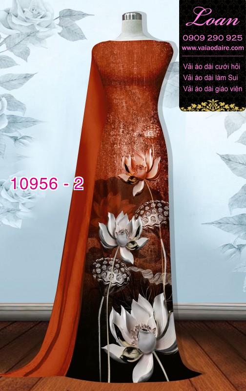 Vải áo dài hoa sen 3D Vải áo dài hoa sen 3D