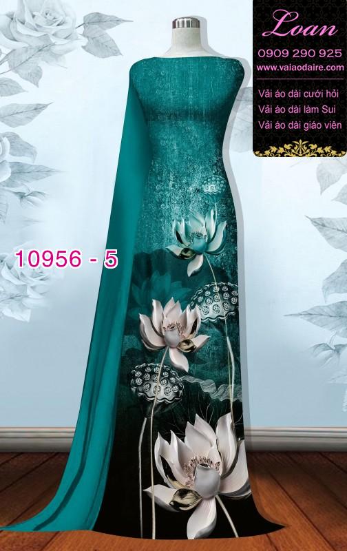 Vải áo dài hoa sen 3D Vải áo dài hoa sen 3D