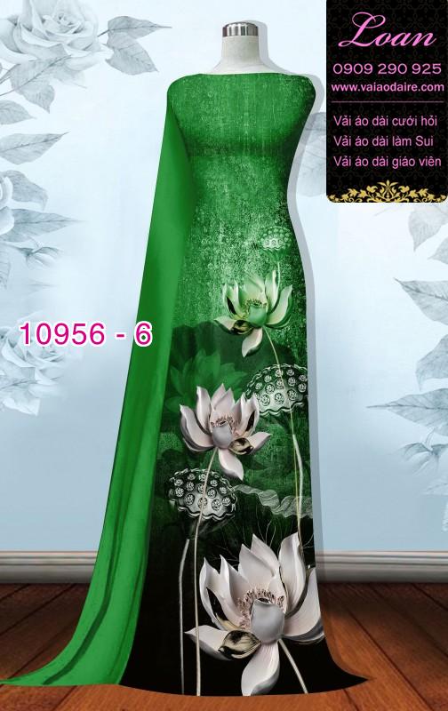 Vải áo dài hoa sen 3D Vải áo dài hoa sen 3D