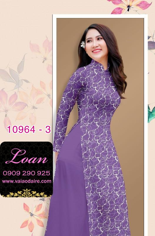 Vải áo dài hoa văn nguyên áo