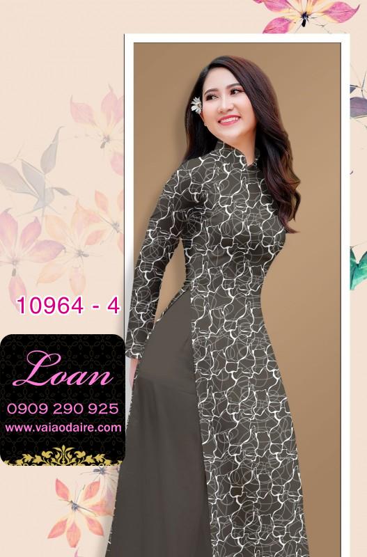Vải áo dài hoa văn nguyên áo