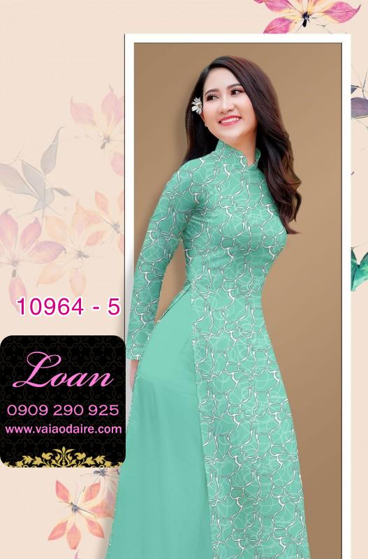 Vải áo dài hoa văn nguyên áo