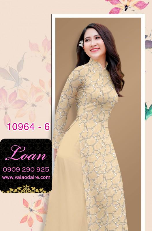Vải áo dài hoa văn nguyên áo