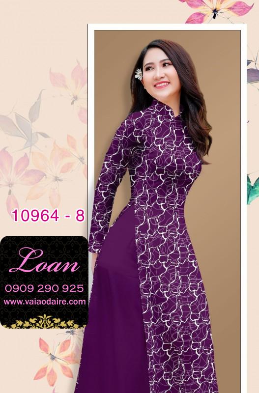 Vải áo dài hoa văn nguyên áo