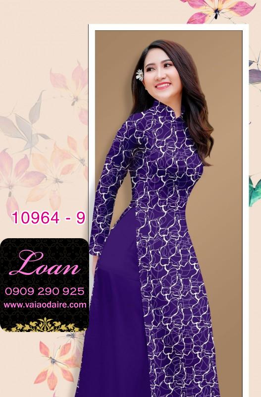 Vải áo dài hoa văn nguyên áo