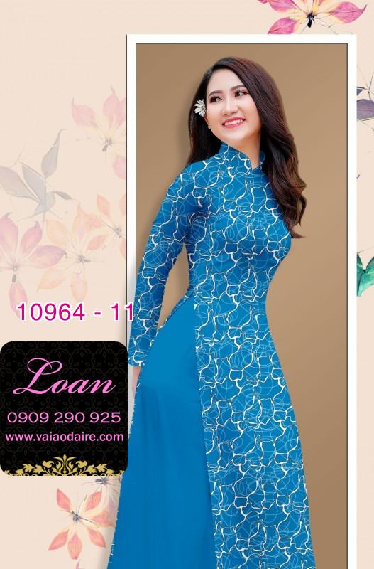 Vải áo dài hoa văn nguyên áo