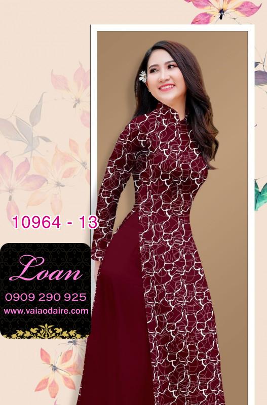 Vải áo dài hoa văn nguyên áo