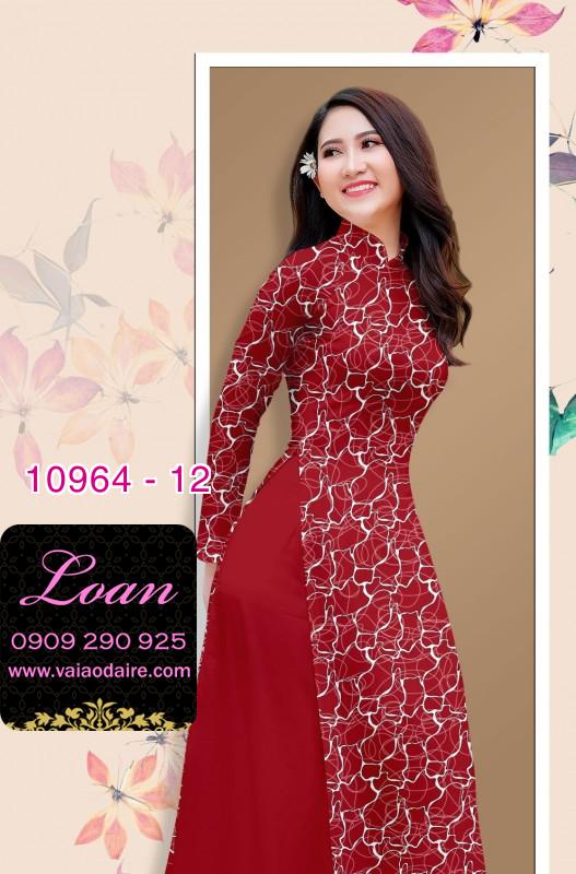 Vải áo dài hoa văn nguyên áo
