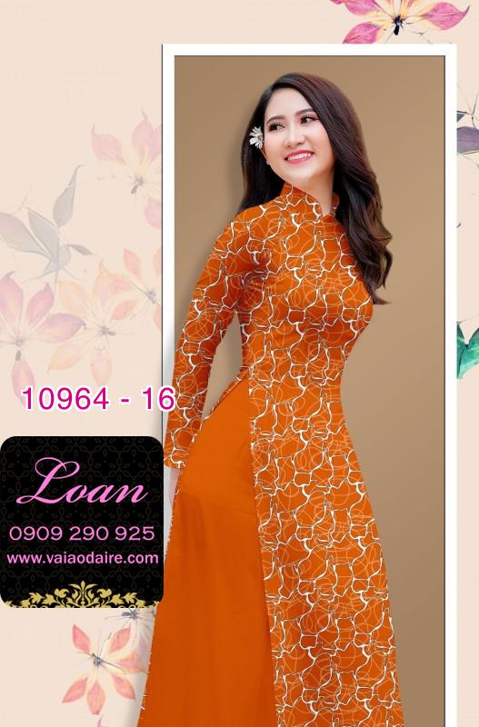 Vải áo dài hoa văn nguyên áo