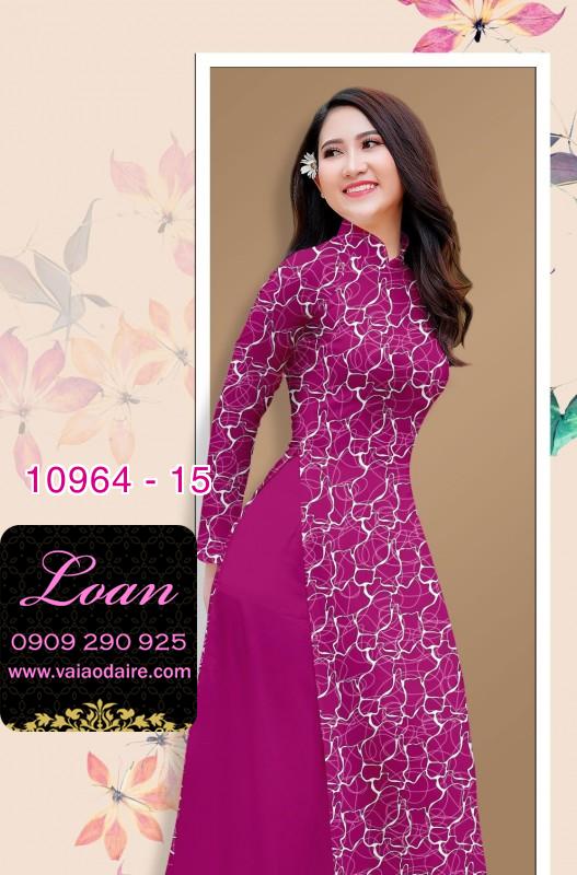 Vải áo dài hoa văn nguyên áo