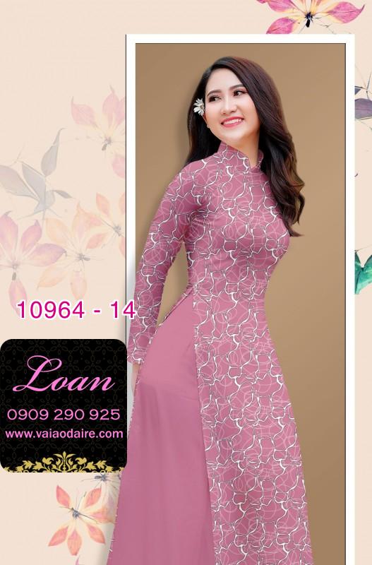 Vải áo dài hoa văn nguyên áo