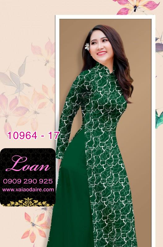Vải áo dài hoa văn nguyên áo