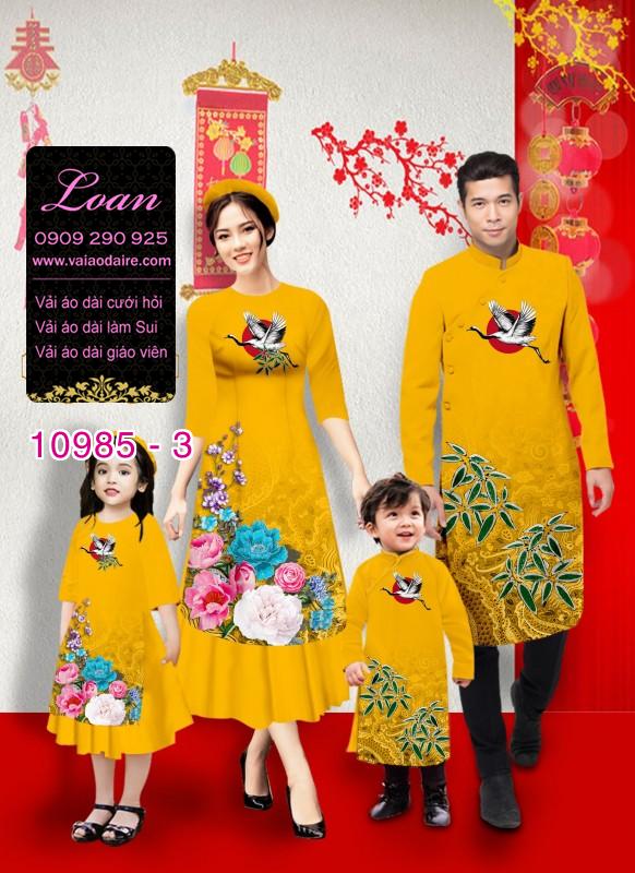 Vải áo dài tết cho gia đình