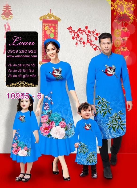 Vải áo dài tết cho gia đình