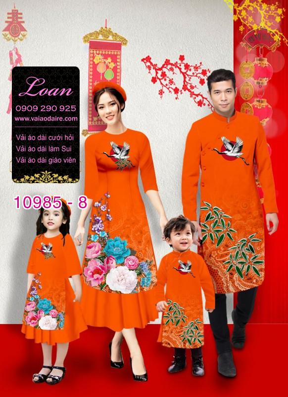 Vải áo dài tết cho gia đình