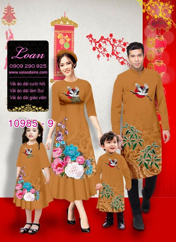 Vải áo dài tết cho gia đình
