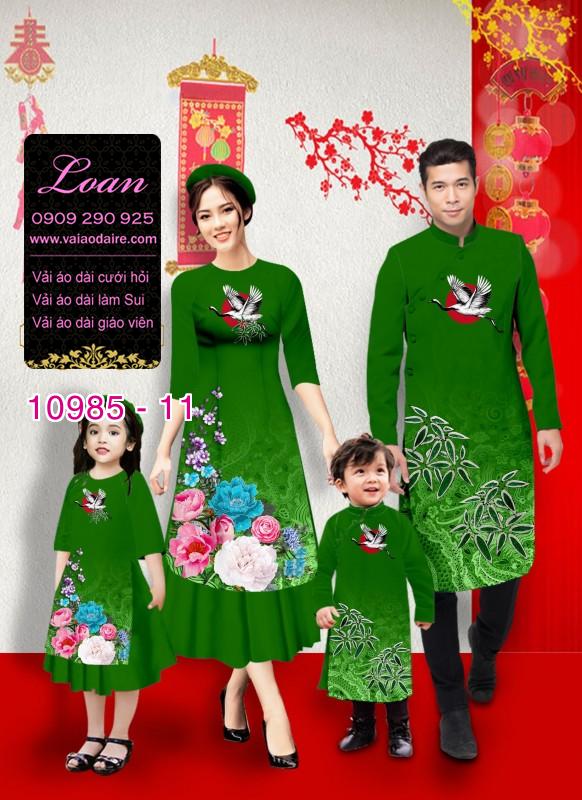 Vải áo dài tết cho gia đình